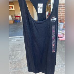 Black, PINK racer back tank, size L